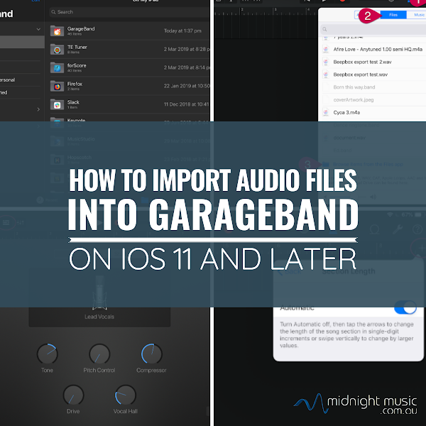 What Sound File Can Be Imported In Garageband On Ipad